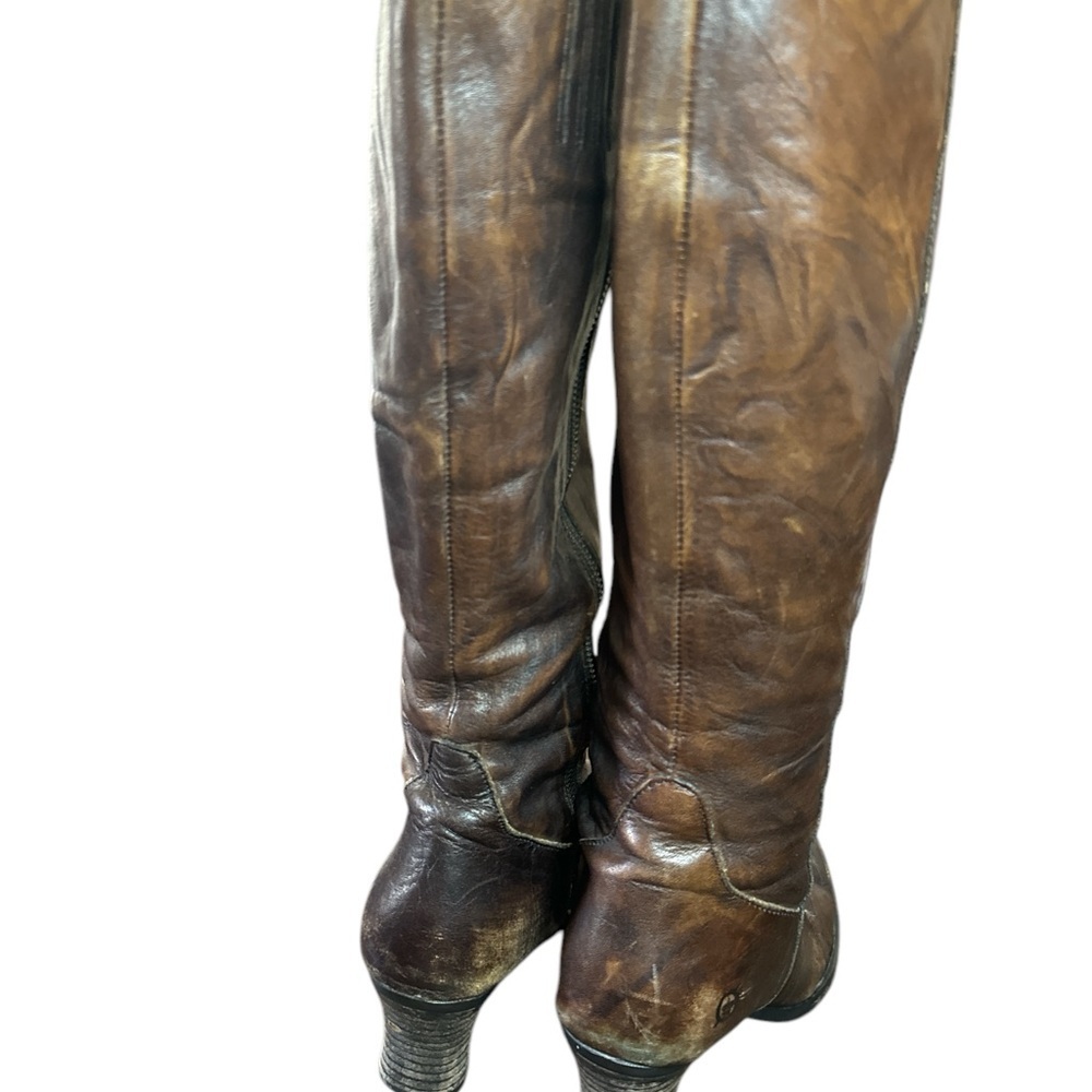 Born Brown Leather Knee-High Boots - Picture 3 of 7